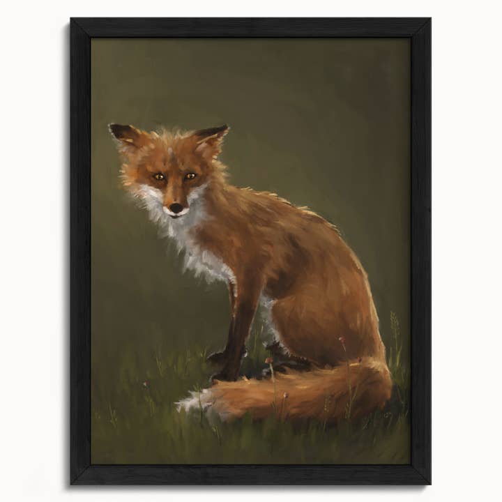 The Ugly Cat Studio - Wholesale Art Print - Forest Fox Oil Painting rt Print14