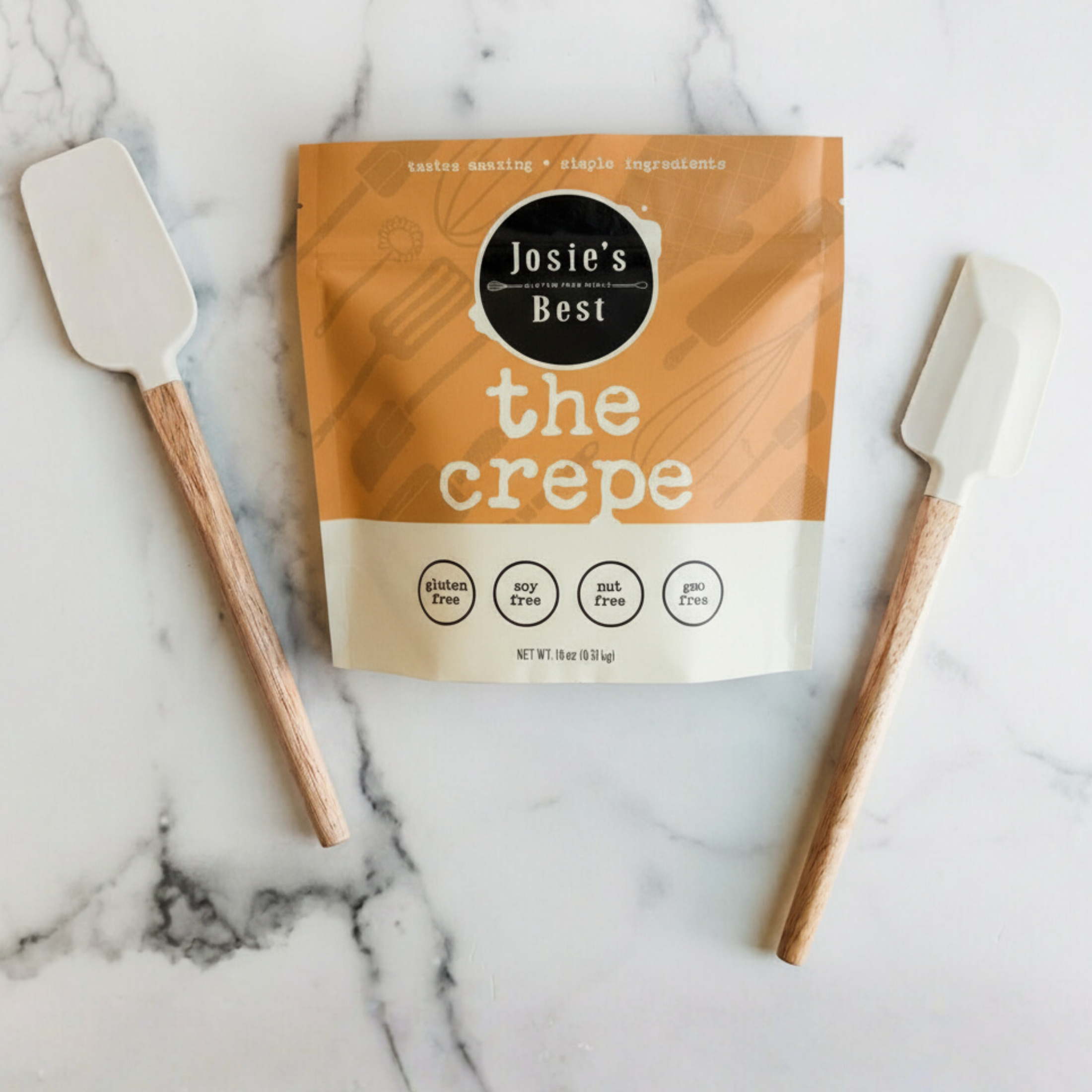 Giften Market - Wholesale Spatula/Turner - Set of 2 Silicone Spatulas - Ivory - Kitchen / Baking Tools4