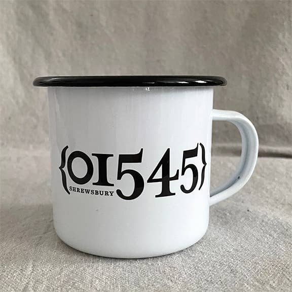 B.Berish - Wholesale Coffee Mug - Zip Code Custom Mug - Enamelware Camper 12oz.1