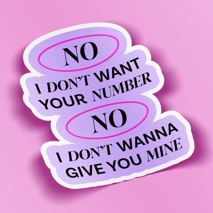 Sticker - No Scrubs for wholesale by Woman-Owned Wallet