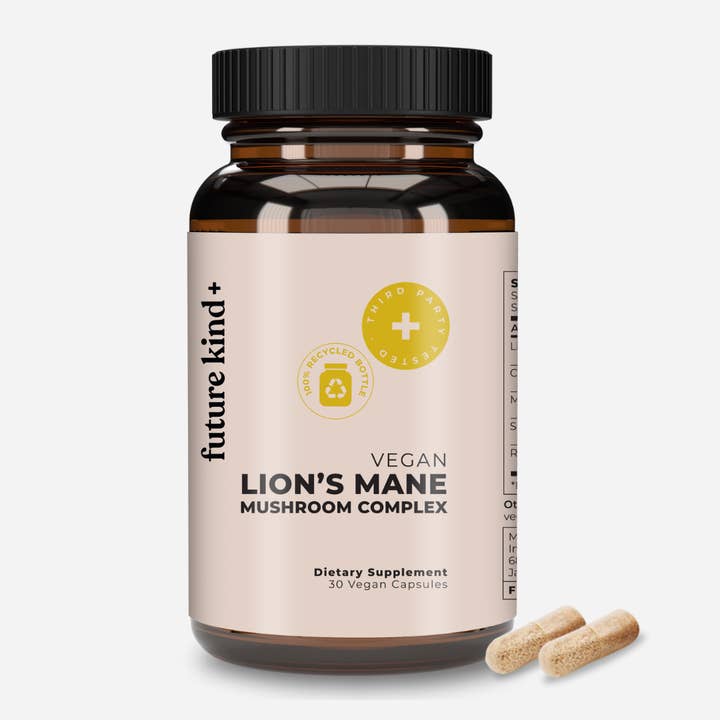 Vegan Lion's Mane Mushroom Complex Brain Supplement for wholesale by Future Kind