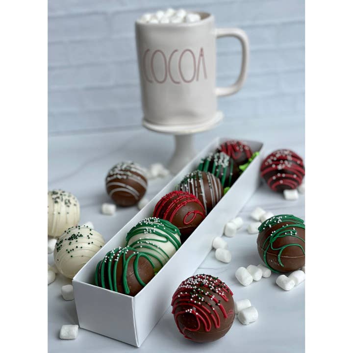 Chocolates Unlimited by Denise - Wholesale Hot Cocoa Mix/Kit - Mini Hot Chocolate Bombs (Box of 6)