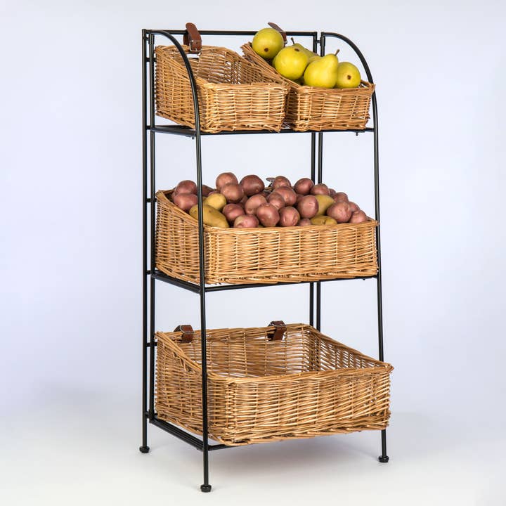 Willow Group - Wholesale Retailer Display - Food & Drink - WILLOW/IRON 3-TIER DISPLAY