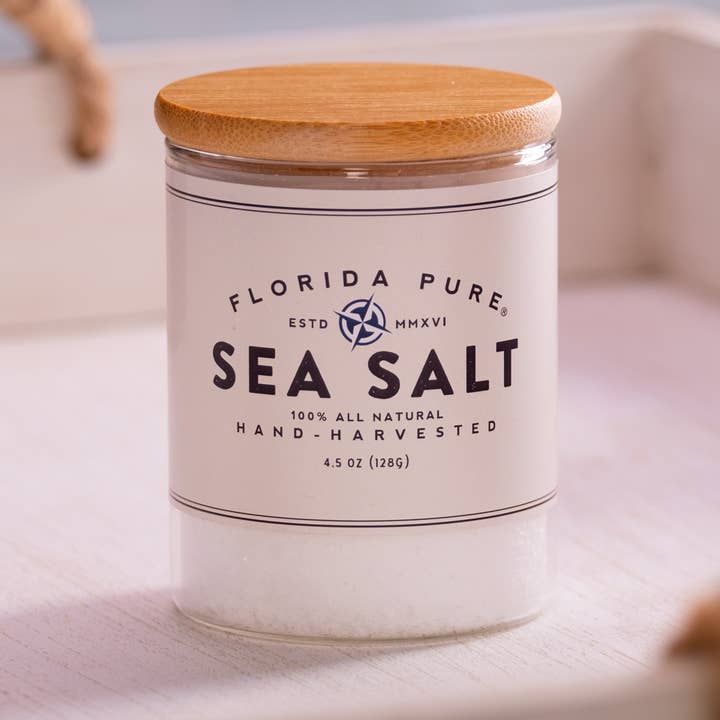 100% Natural, Pure Gourmet Sea Salt Flakes for wholesale by Florida Pure Sea Salt