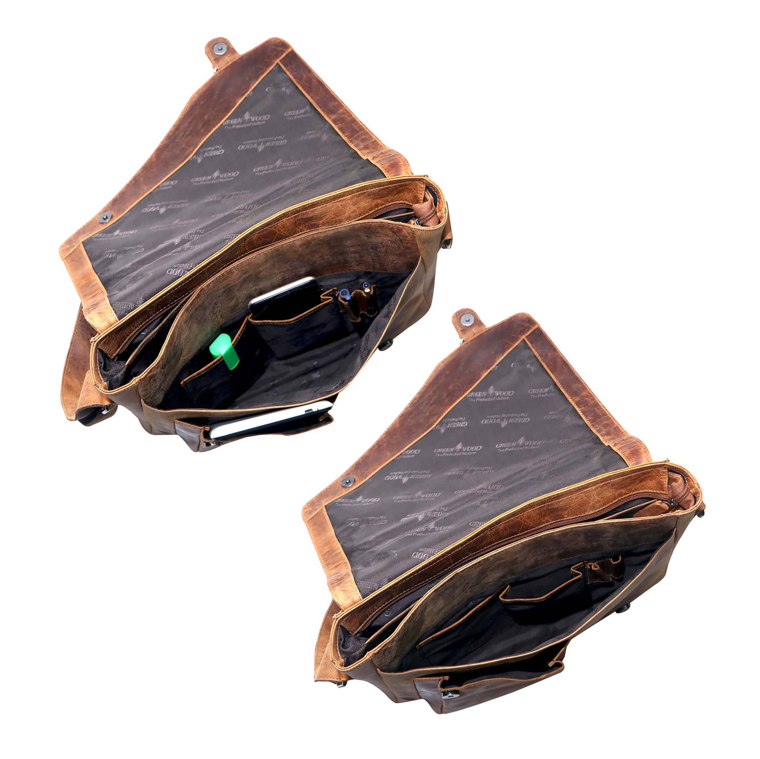 Greenwood – wholesale Kurirväska – Unisex – Greenwood Dexter läderväska för män och kvinnor, passar 14-tums laptop3