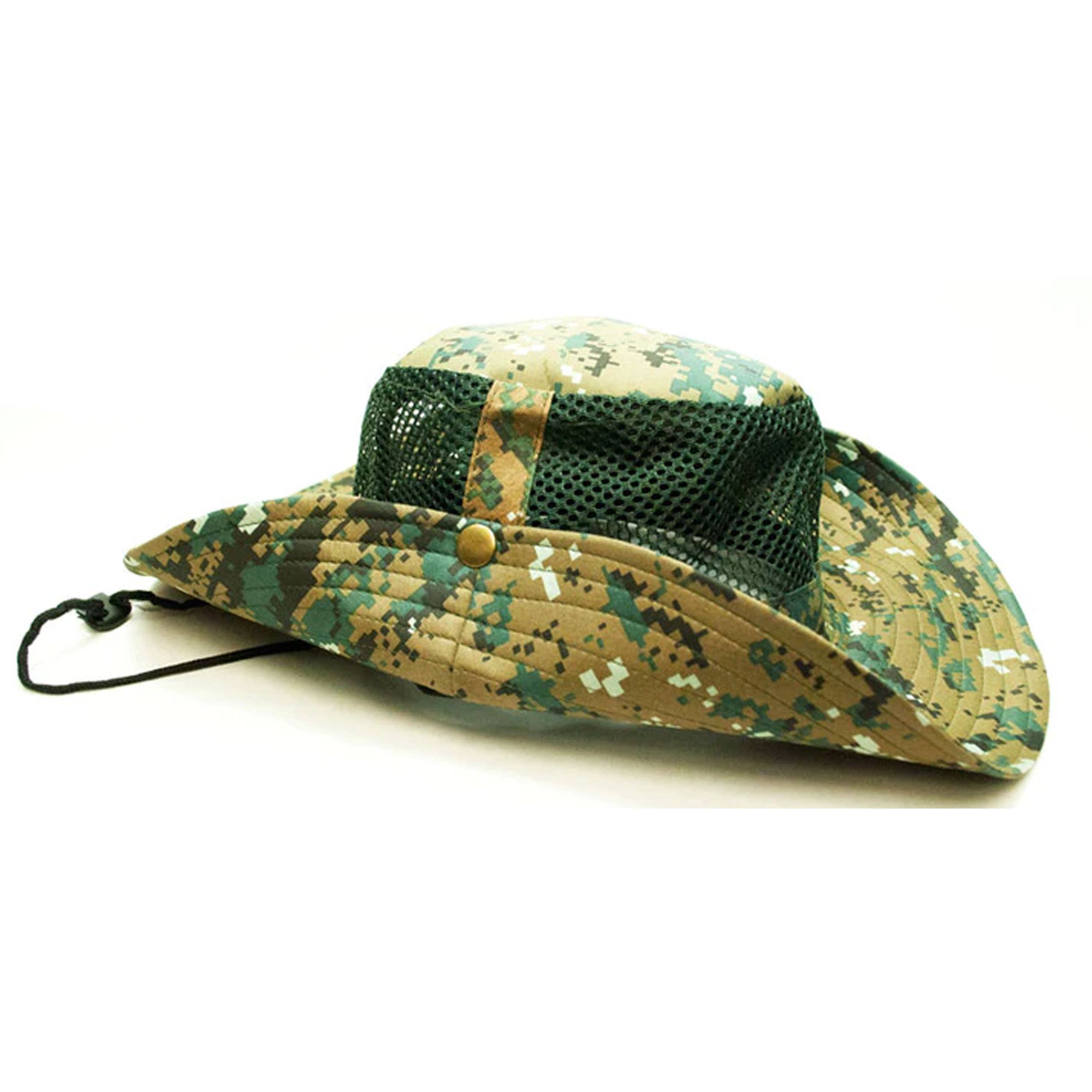 HALLEE - Wholesale Bucket Hat - Unisex - Desert Digital Camouflage Mesh Bucket Hat - Assorted0