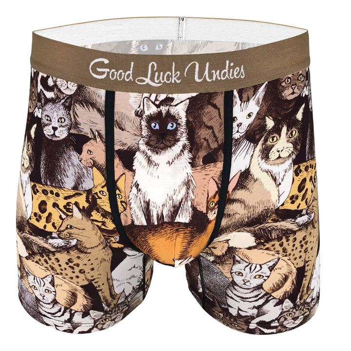 Men's Social Cats Underwear for wholesale by Good Luck Sock