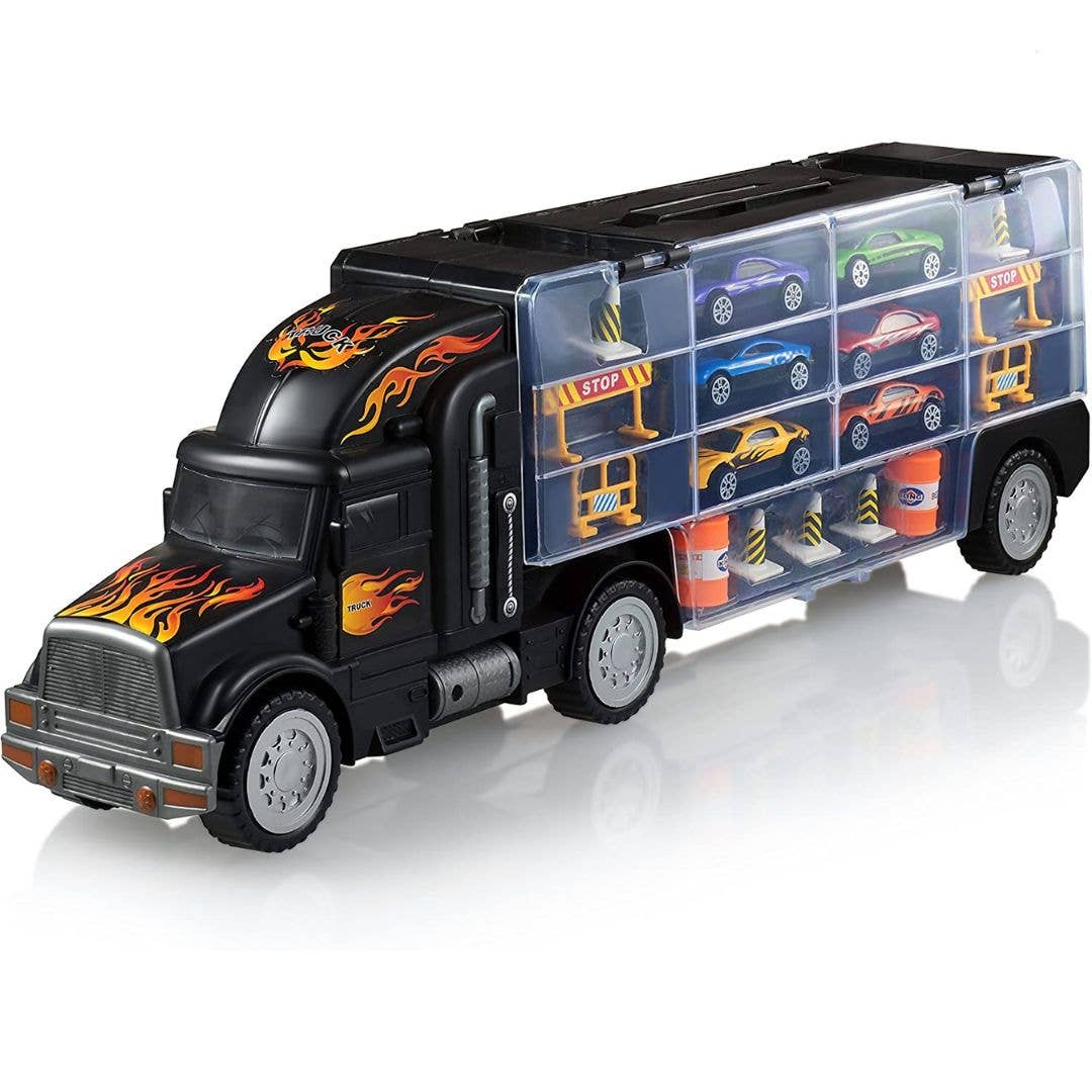 Play22 - Wholesale Toy Car/Truck - Kids - Play22 Semi Truck Toy for Boys 3-5 with Cars & Accessories8