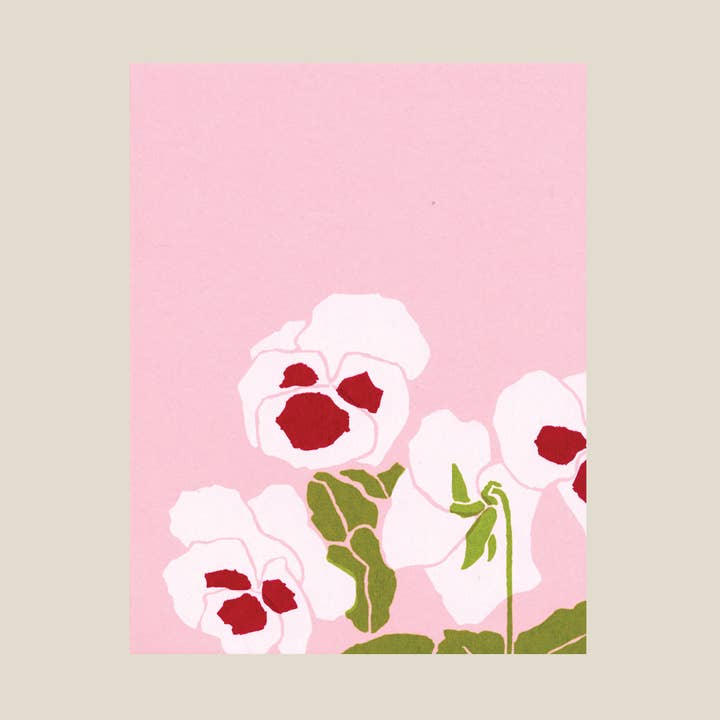 Kinaloon - Wholesale Everyday greeting card - Pansy card0