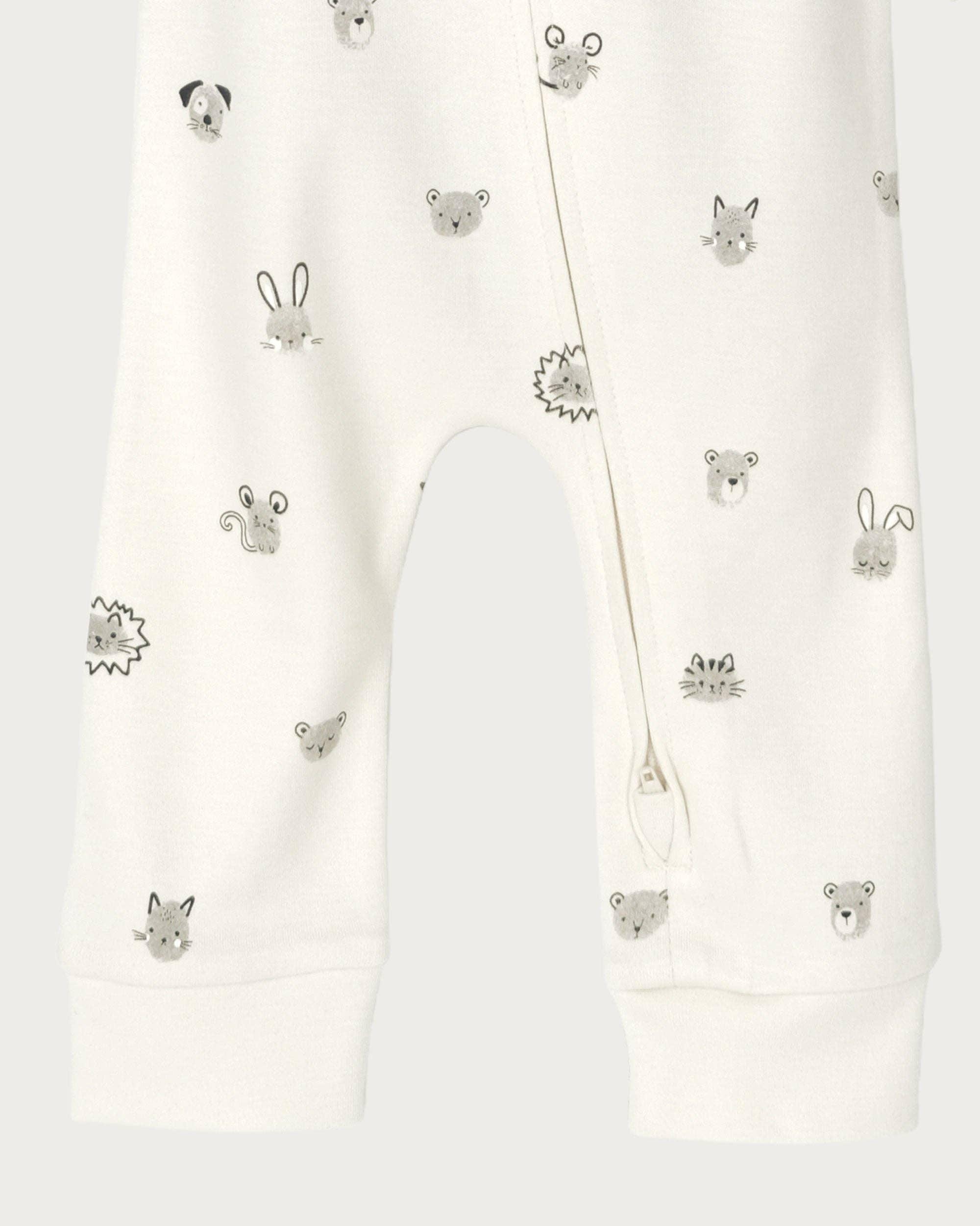 Babu - Vendita all'ingrosso Tutina - Neonati - Tutina stampata senza piedi con cerniera - Amici delle impronte digitali2