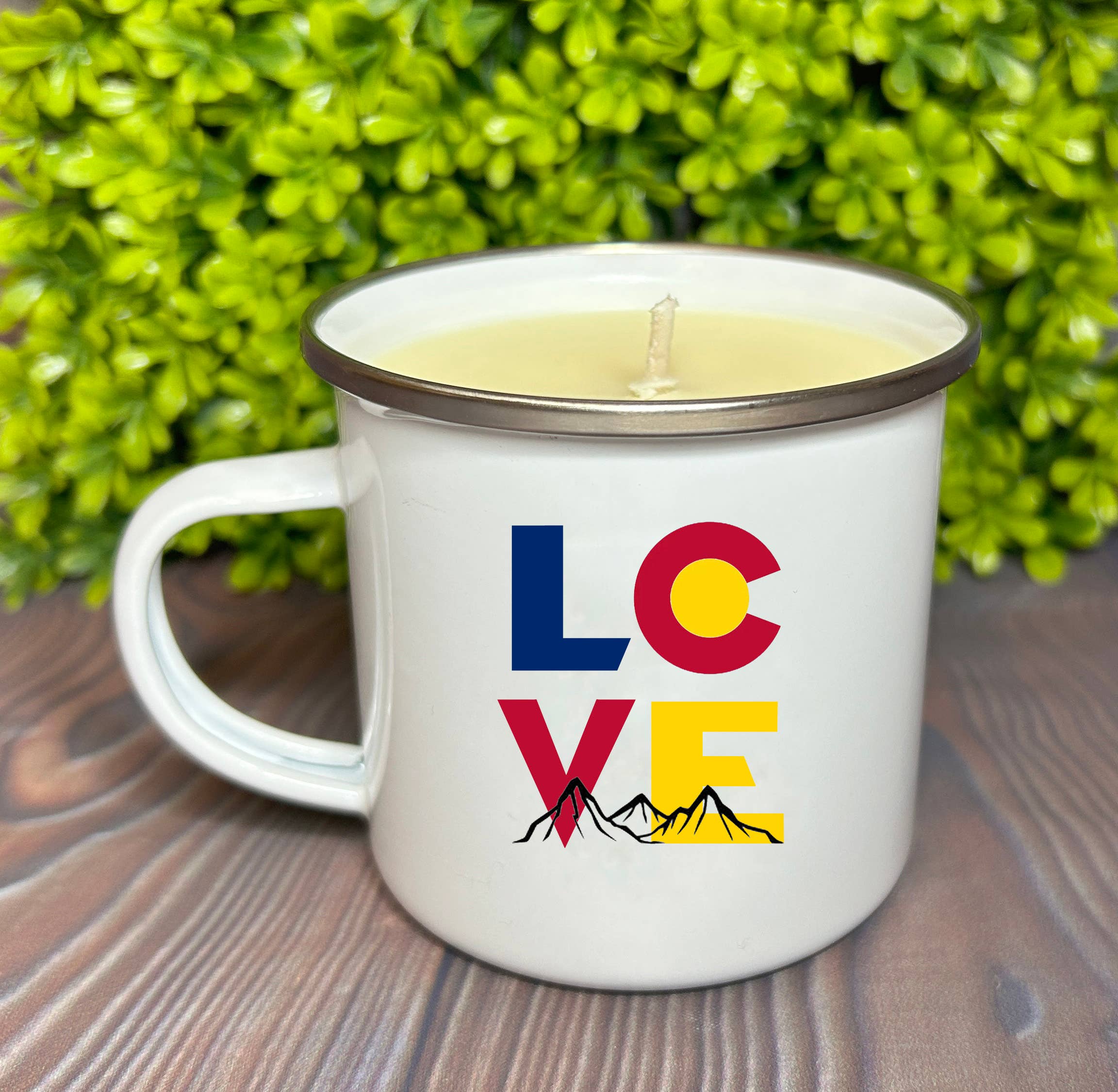 Clever Cow Candle Co - Wholesale Jar/Filled Candle - Love Colorado Souvenir Gift Soy Wax Mug Candle2