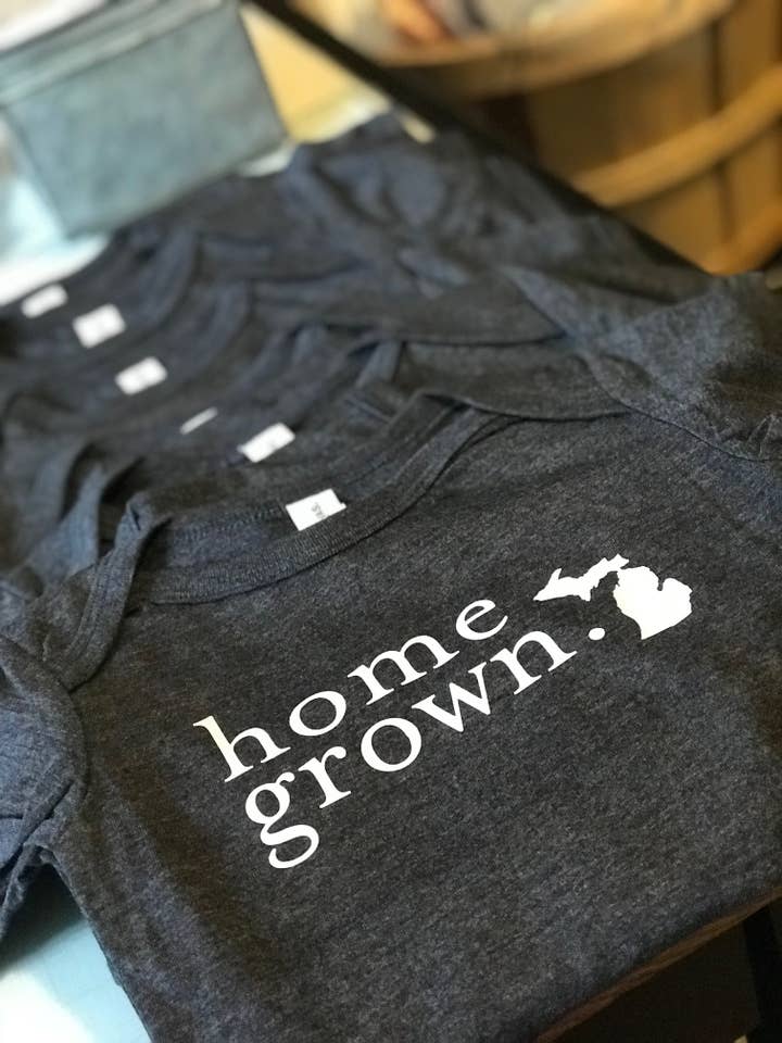 Simply Stated - Wholesale Bodysuit (Non-Footed) - Baby - Michigan Home Grown (cream) - Baby Onesie2