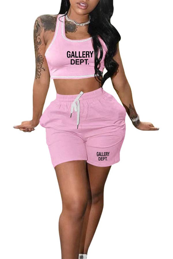 MB Fashion Wholesale - Wholesale Top & Short Set (NOT Loungewear) - Women's - MB FASHION O-NECK PRINTED SHORT SET 323LY16