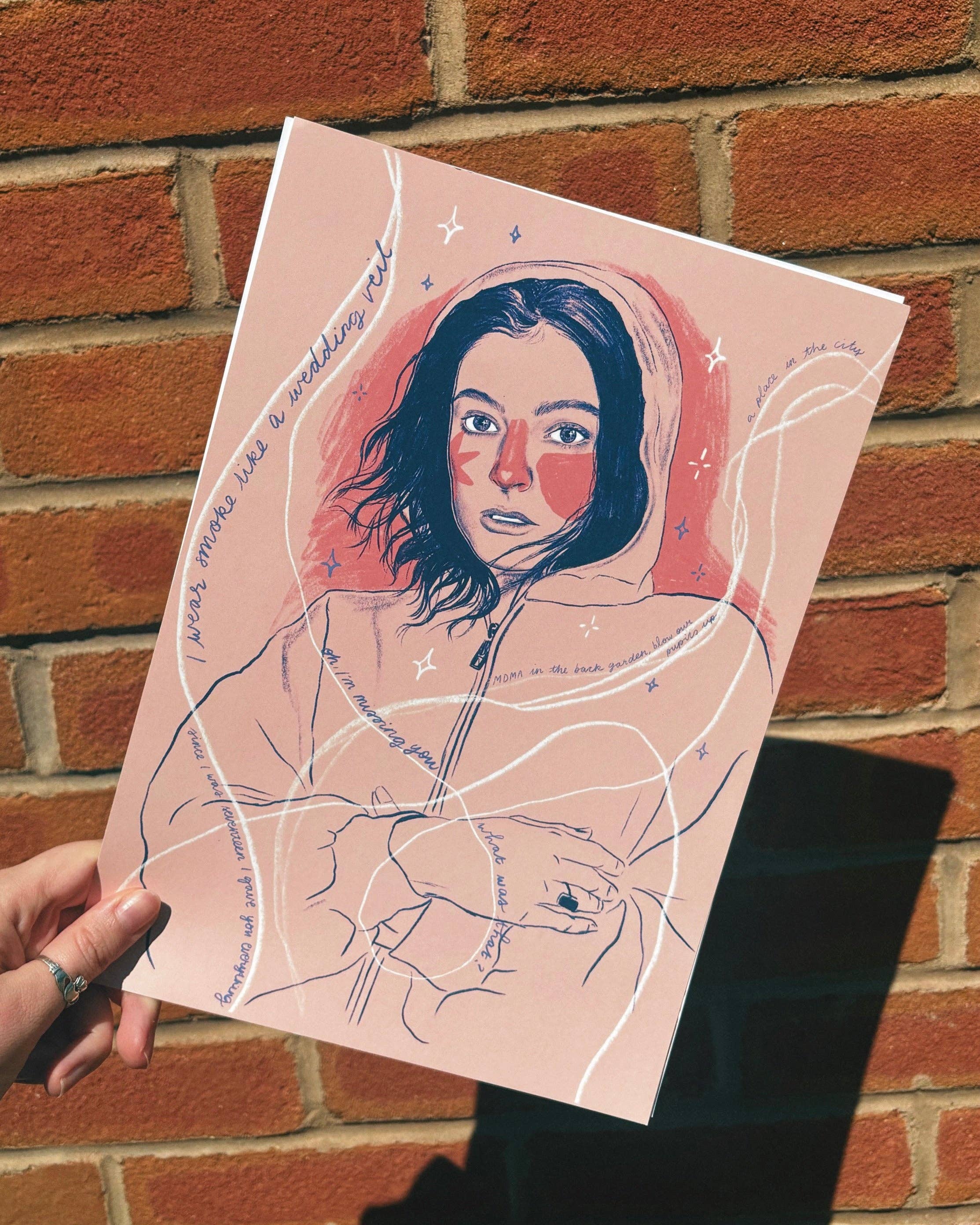 Spilt Milk Press – wholesale Art print – Lorde 'What Was That' A4 Art Print1