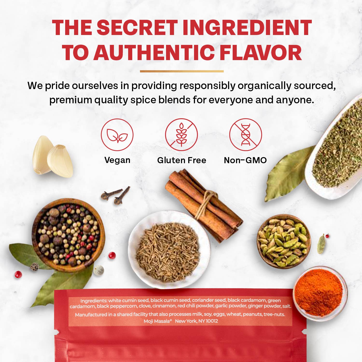 moji masala® Indian Spice Blends - Wholesale Dried Spice Mix - Tandoori-Style Chicken Masala Indian Spice Mix5