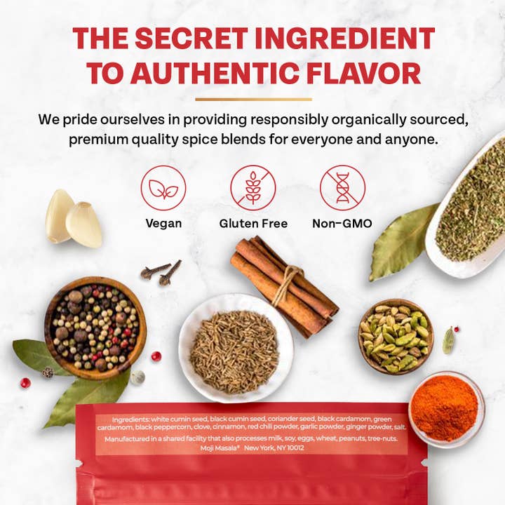 moji masala® Indian Spice Blends - Wholesale Dried Spice Mix - Tandoori-Style Chicken Masala Indian Spice Mix5