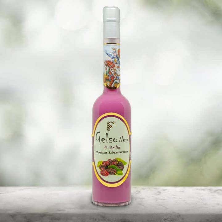 Nel Cuore della Sicilia - Venta al por mayor Licor - Crema de licor de morera negra siciliana 500 ml