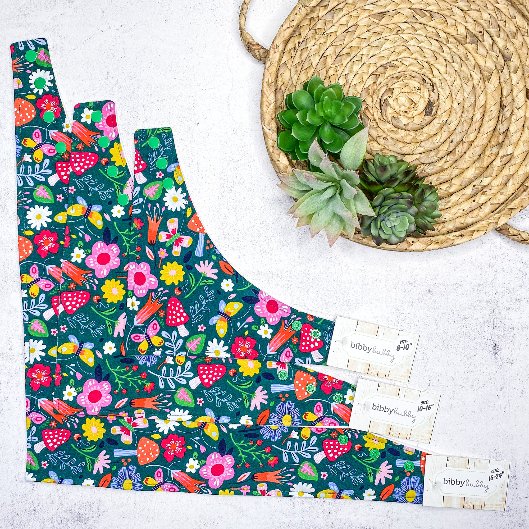 BibbyBubby - Wholesale Pet Bandana - Dog - Whimsy Dog Bandana (Snap-on, adjustable, 3 sizes available)4