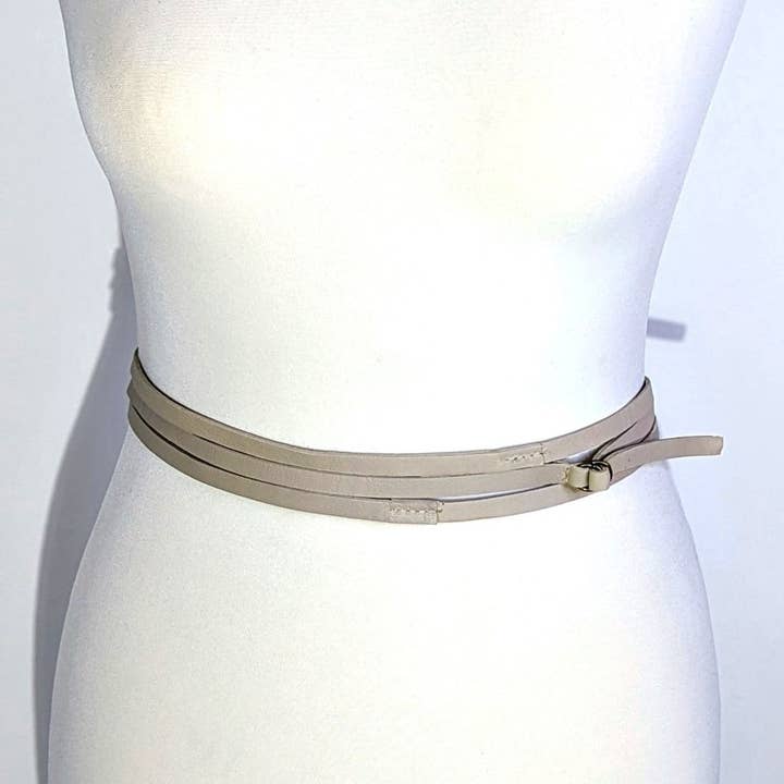 Tempest Designs - Wholesale Belt - Women's - Luxury leather wrap around belt with stitched elements and loop through buckle3