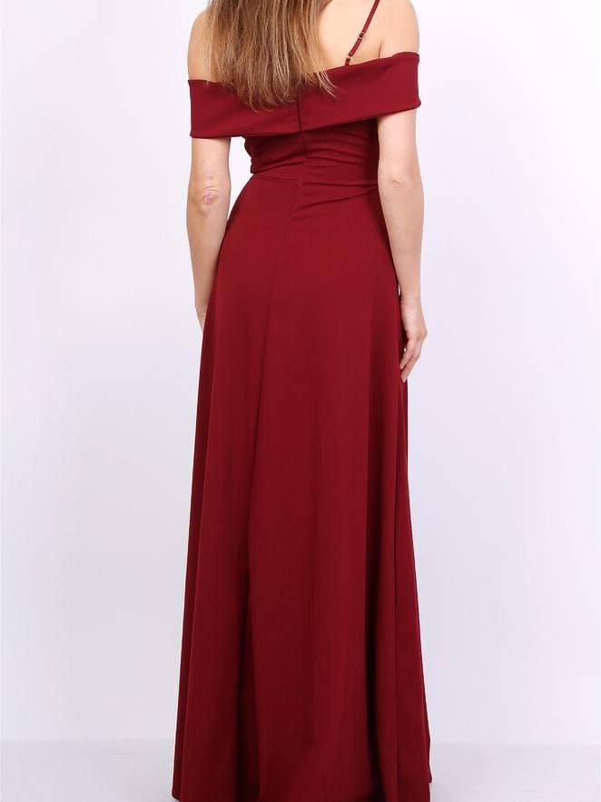 Alice'Desir - Wholesale Gown - Women's - 8892 A-line dress with boat neckline36