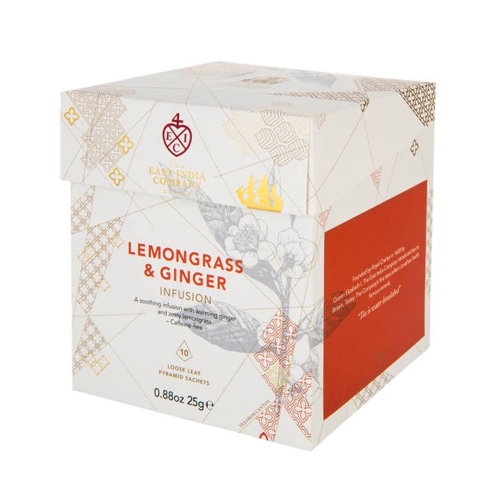 The East India Company - Vente Thés santé/détox - Sachets Pyramide Infusion à base de plantes citronnelle et gingembre (10)3