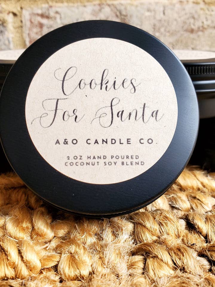 Cookies For Santa 2 oz Coconut Soy Blend for wholesale by Alpha & Omega Candle Co.