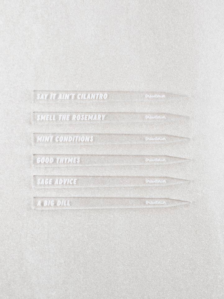 Stor dill växt markör - klar akryl för wholesale av Greenterior