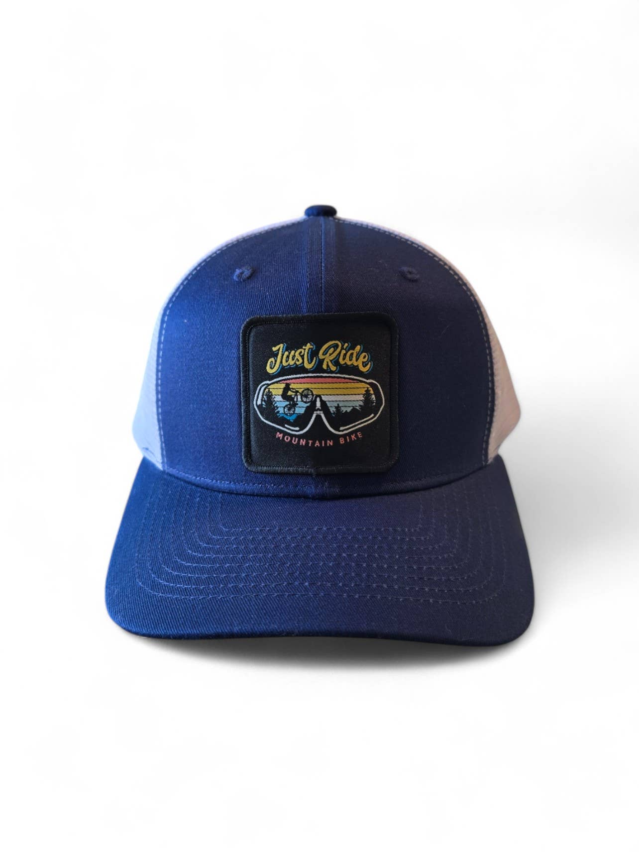 PNW Apparel - Vente Casquette de camionneur – unisexe - Casquette Trucker Just Ride Retro Mountain Bike3