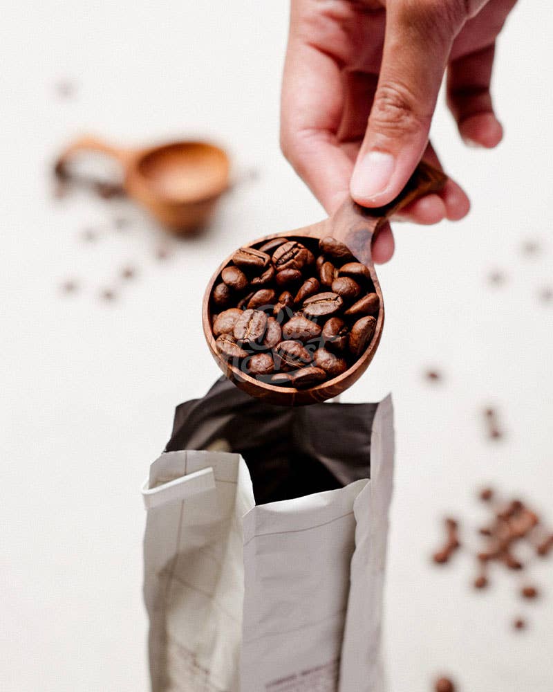 Bali Harvest - Vendita all'ingrosso Cucchiaio misurino - Cucchiaio in legno di teak, misurino per farina, caffè, spezie, zucchero1