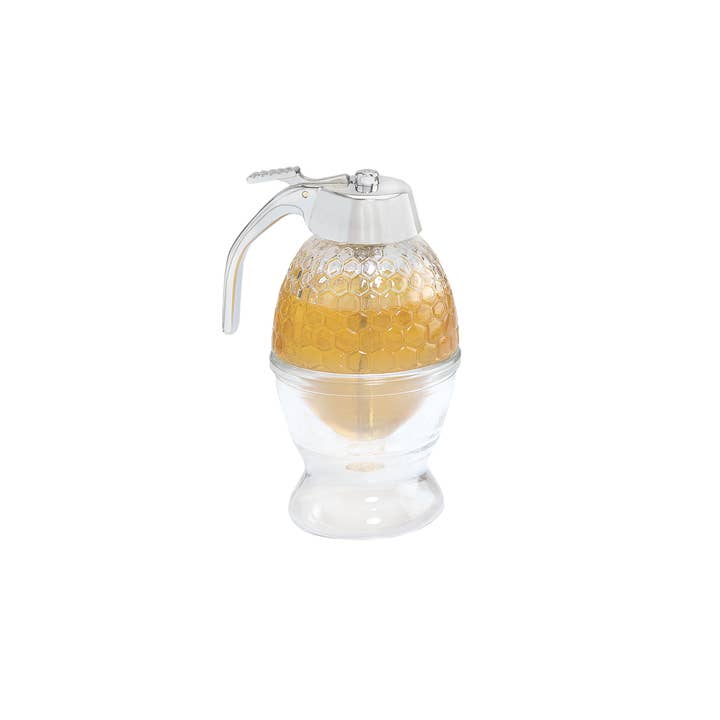 Fox Run Brands - Wholesale Food Storage Container - Fox Run Glass Honey, Syrup Dispenser, 6-Ounce