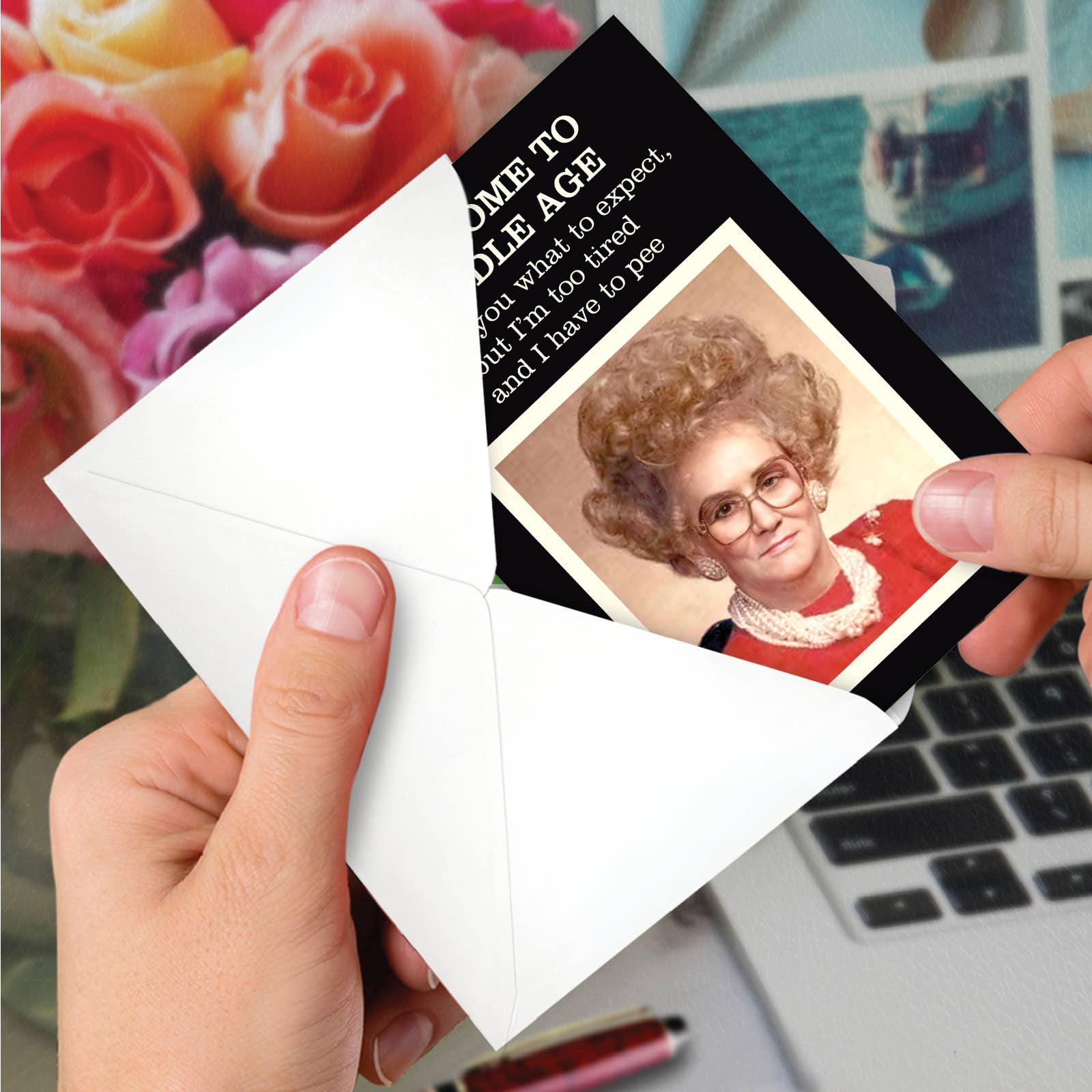 NobleWorks - Wholesale Birthday Card - Birthday Card - Welcome To Middle Age (1 Card)2