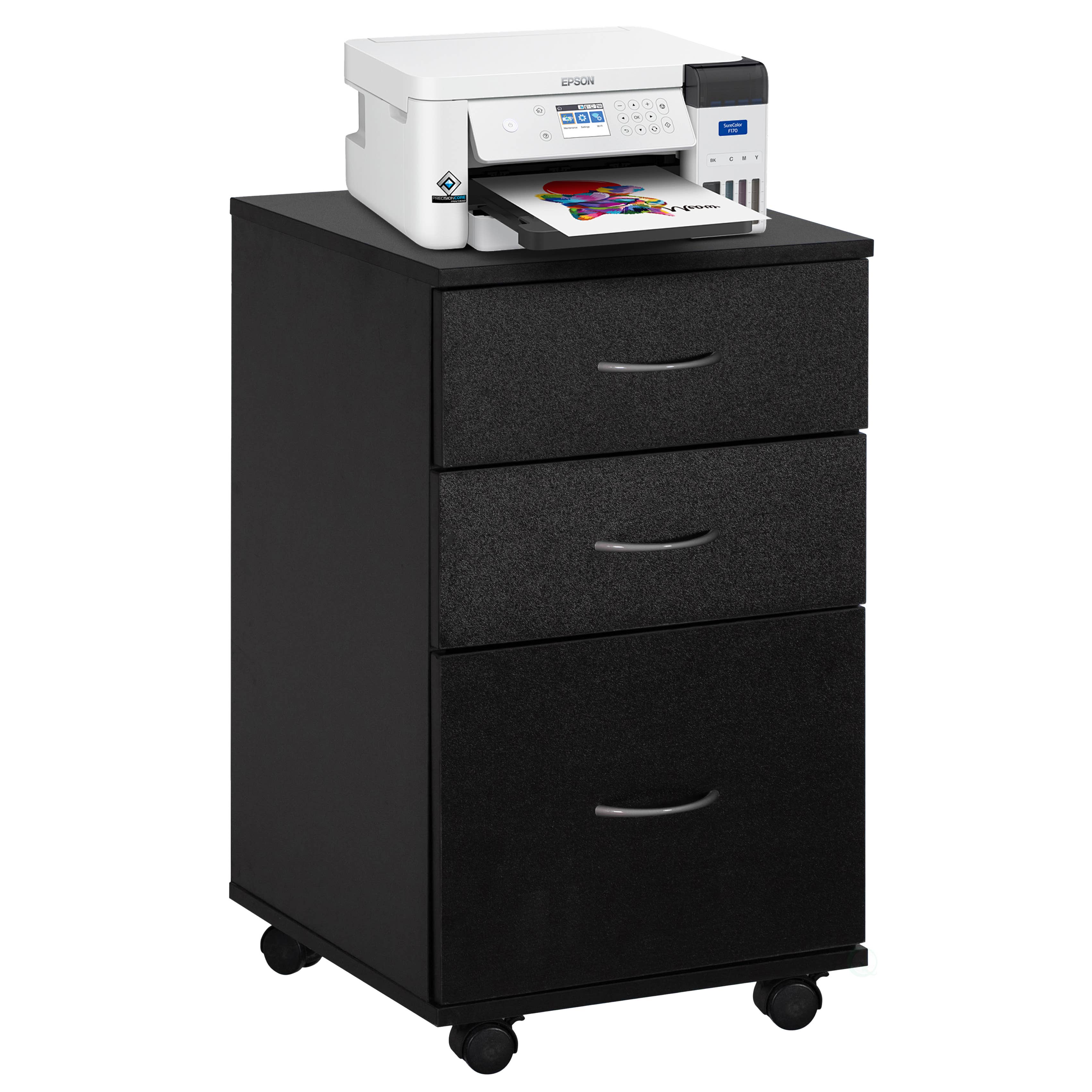 Quickway Imports - Venta al por mayor Armario - Archivador de oficina con 3 cajones con ruedas0