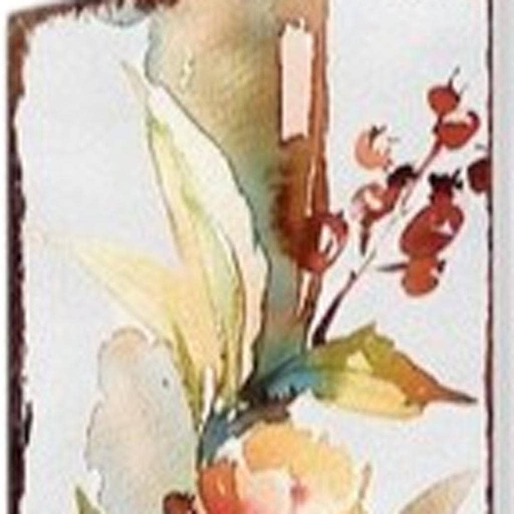 HomeRoots - Wholesale Garden Tool - 42" Burgundy Off White And Orange Solid Wood Pumpkin Garden Stake3