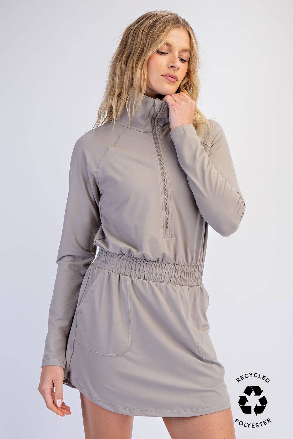 Rae Mode - Wholesale Athletic Skirt - Women's - BUTTER SOFT QUARTER ZIP ROMPERSKIRT20