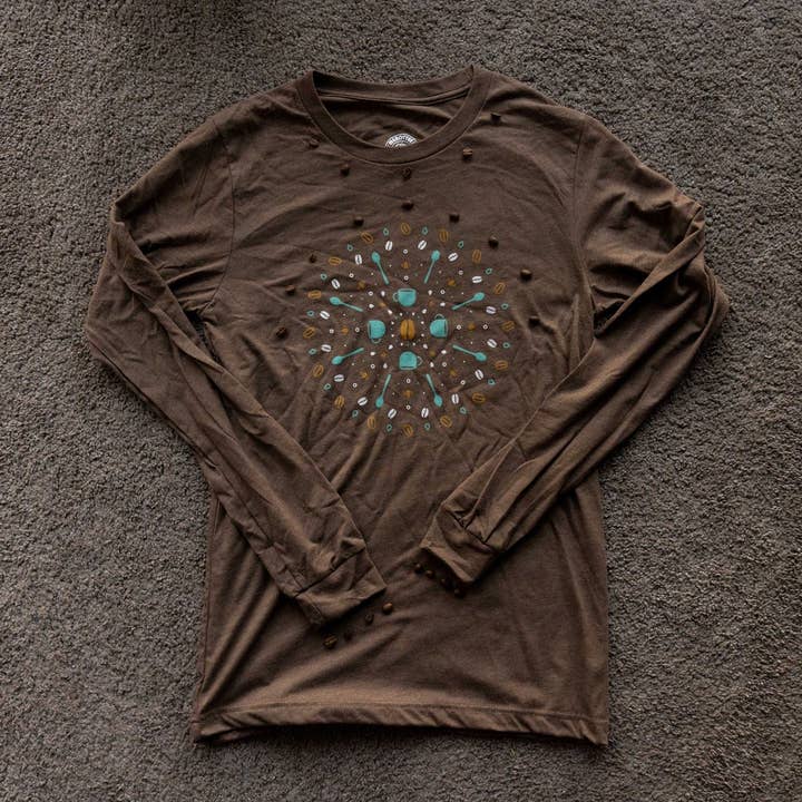 A Coffee Mandala | T-shirt à manches longues pour la vente par Menottees