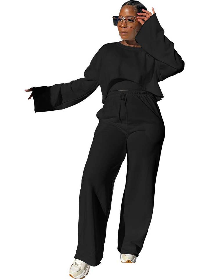 gilet sans manches, pantalon évasé, ensemble 3 pièces, pour femmes pour la vente par Queen Fashion