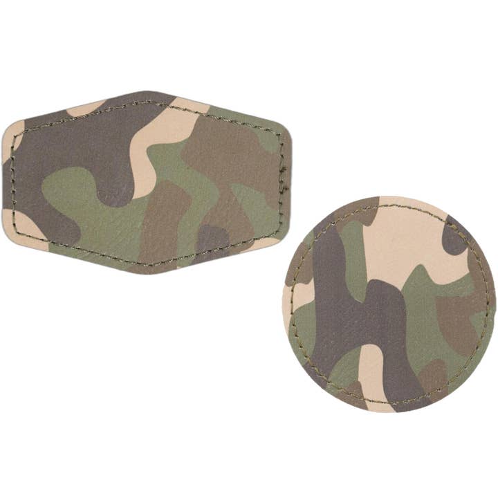 Tarnung Laserfähige Lederimitat-Hutaufnäher mit Klebstoff für den Großhandel von ThatsRad