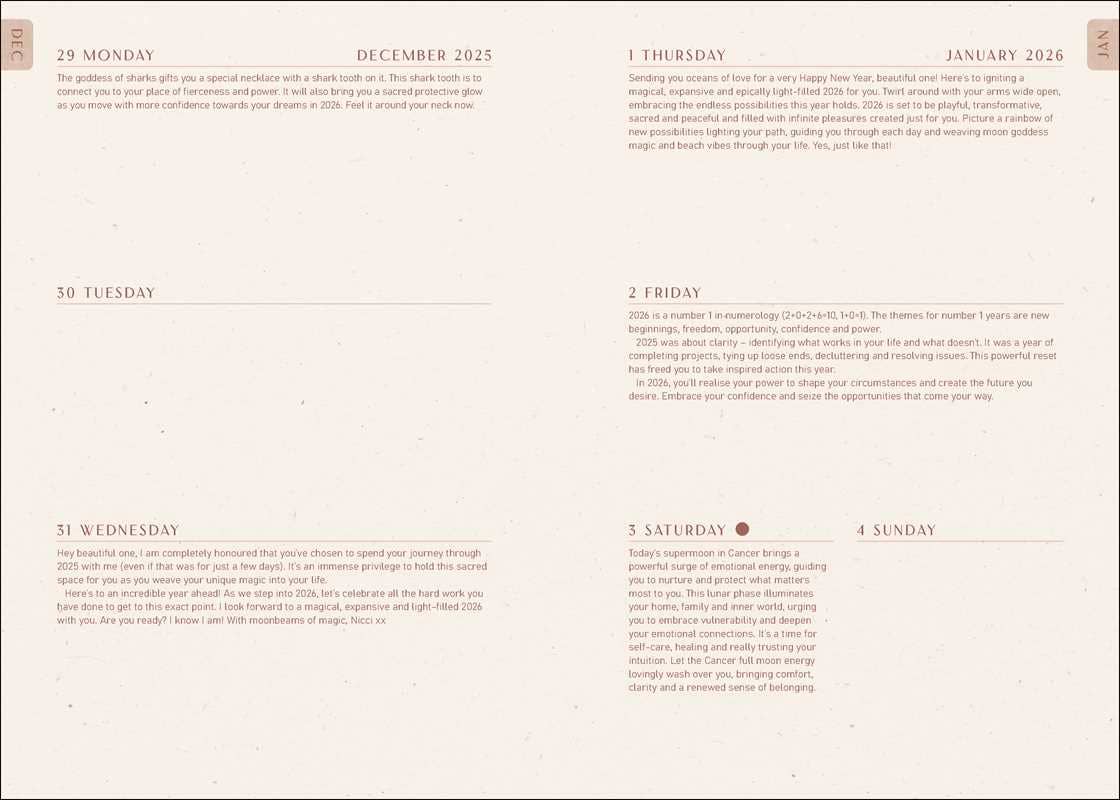 Simon & Schuster - Wholesale Calendar - 2026 Moon Goddess Planner Calendar: Northern Hemisphere by Nicci  Garaicoa4