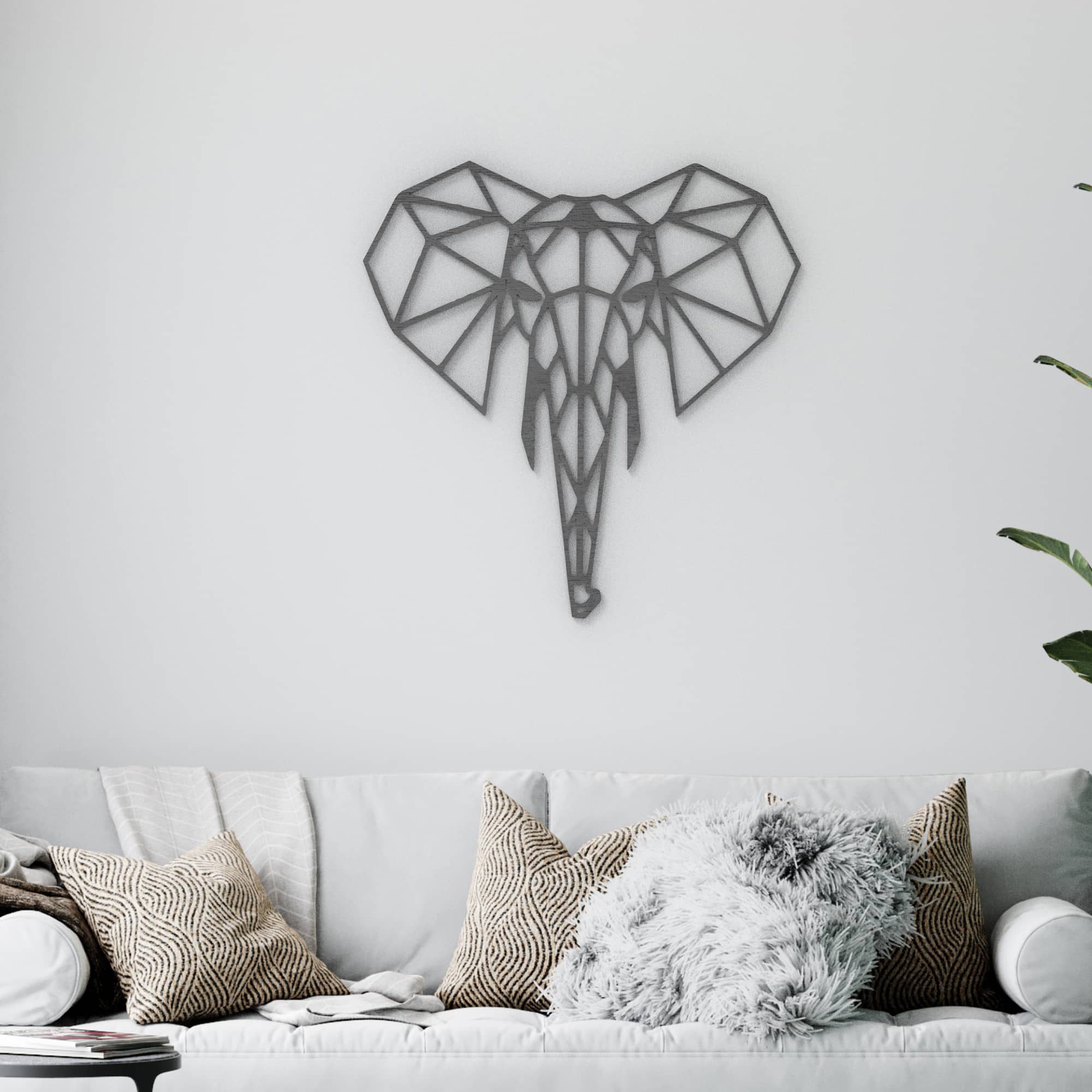 PeroWorx Designs - Wholesale Wall Accent - Geometric Elephant Wood Wall Decoration, Wall Art2