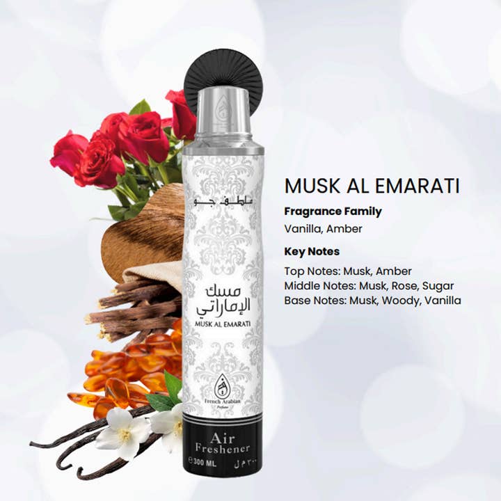 FRAGRANCE WHOLESALE LTD - Wholesale Air Freshener - MUSK AL EMARATI Air freshener 300ml 6x PACK (6 units)