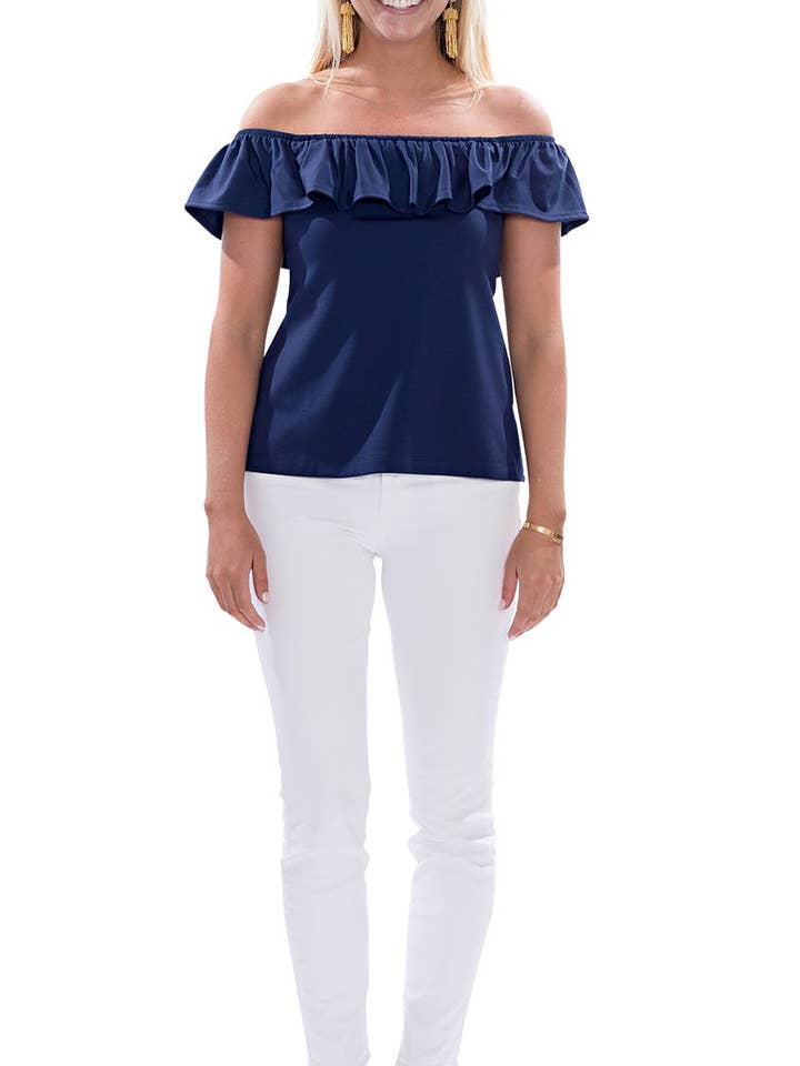 Top Shoreline - Solid Navy para venta al por mayor de sailor-sailor