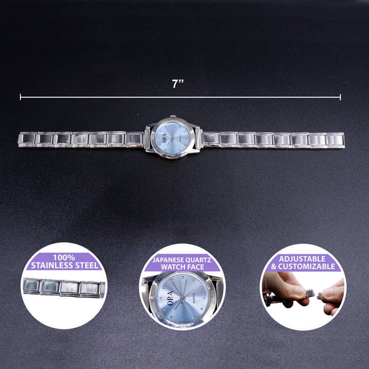 Natalia - Wholesale Wrist Watch - Women's - Italian Charm Link Watch (Analog)27