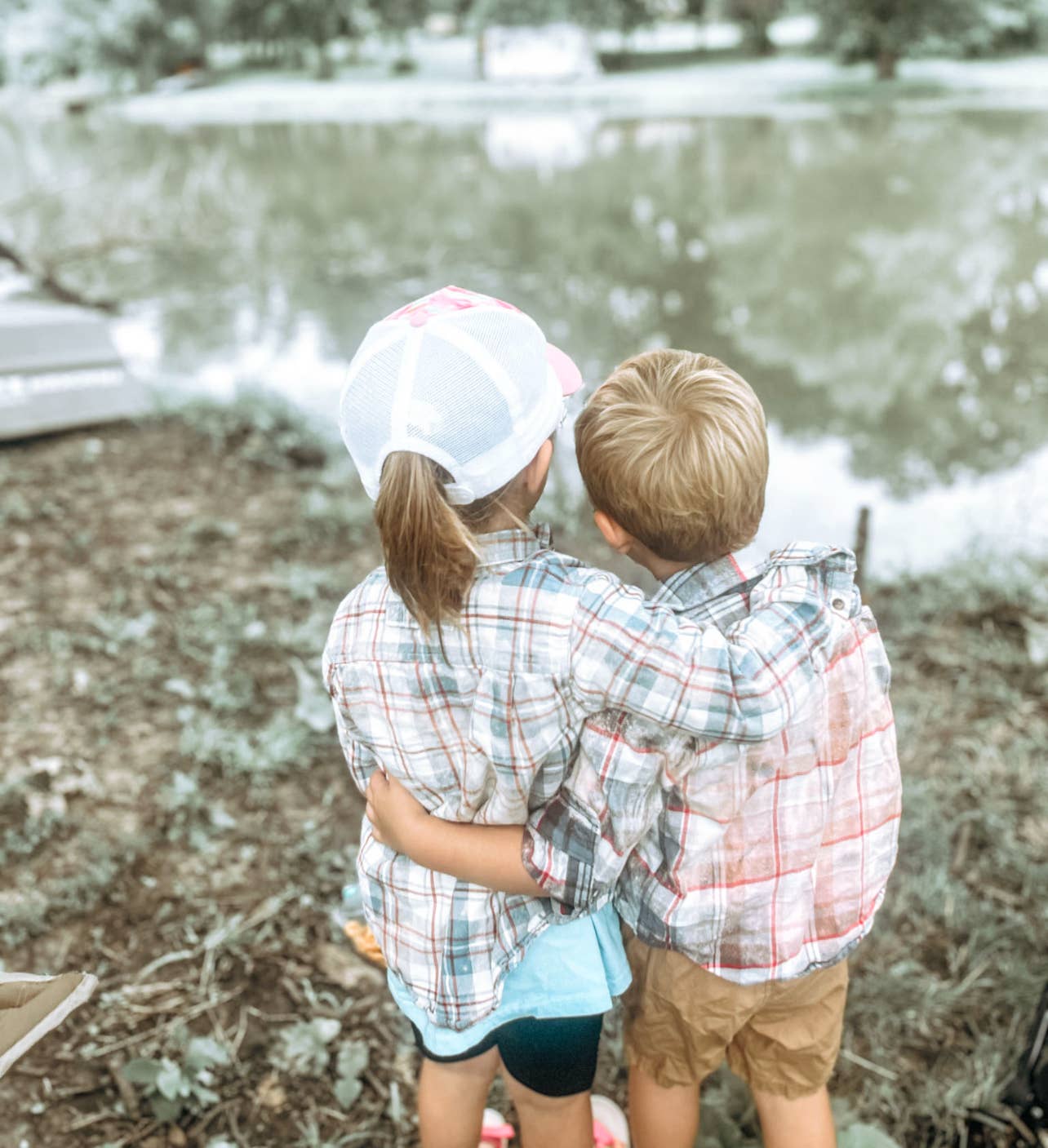 Disohrted Vintage - Wholesale Button Down Shirt - Kids - Toddler bleached flannels2