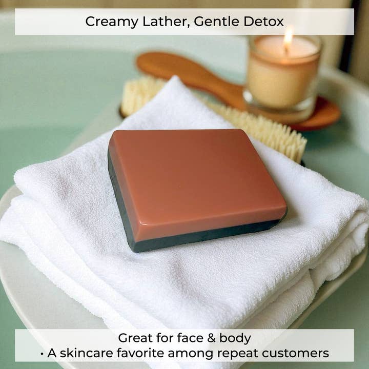 The Grecian Soap Company - Wholesale Bar Soap - Rose Clay Activated Charcoal Goat's Milk Natural Bar Soap2