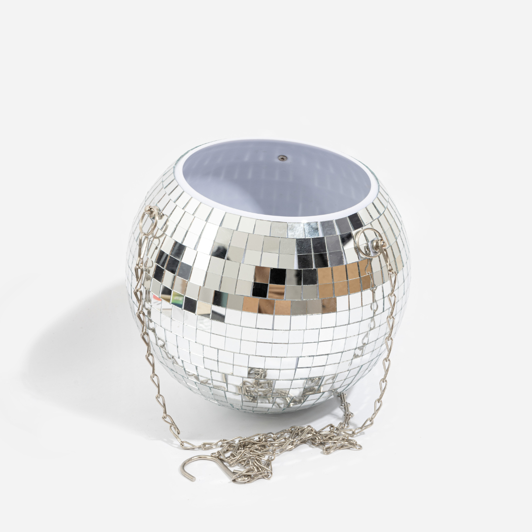 L'expressionist - Wholesale Hanging Planter - Mirror ball disco plant pot cover 20 cm1