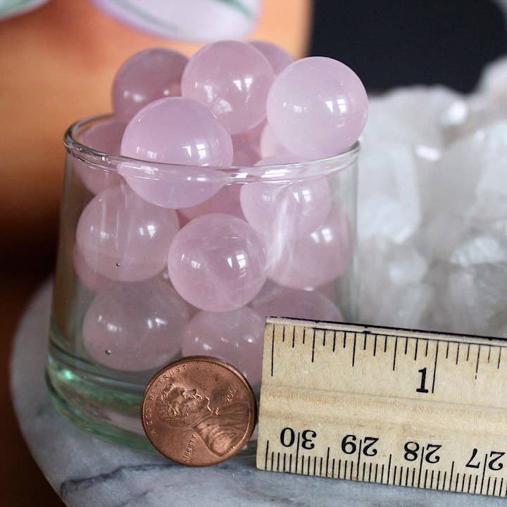 Pebble House - Wholesale Spiritual Stone/Crystal - Rose Quartz Mini Sphere (Crystals & Stones)4