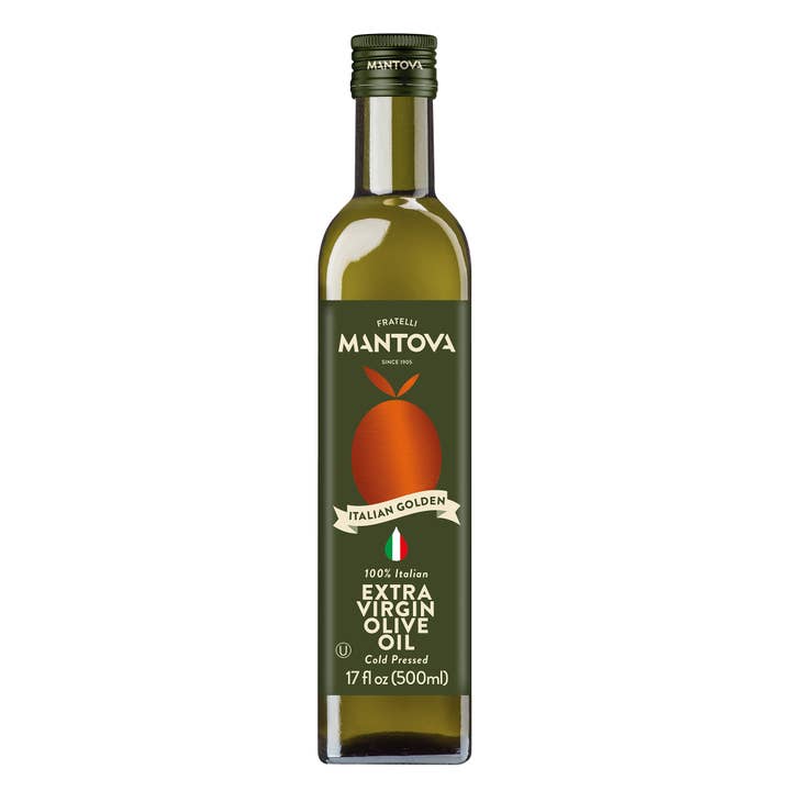 Mantova Italian Golden Extra Virgin Olive Oil, 17 fl. oz. for wholesale by Fine Italian Food