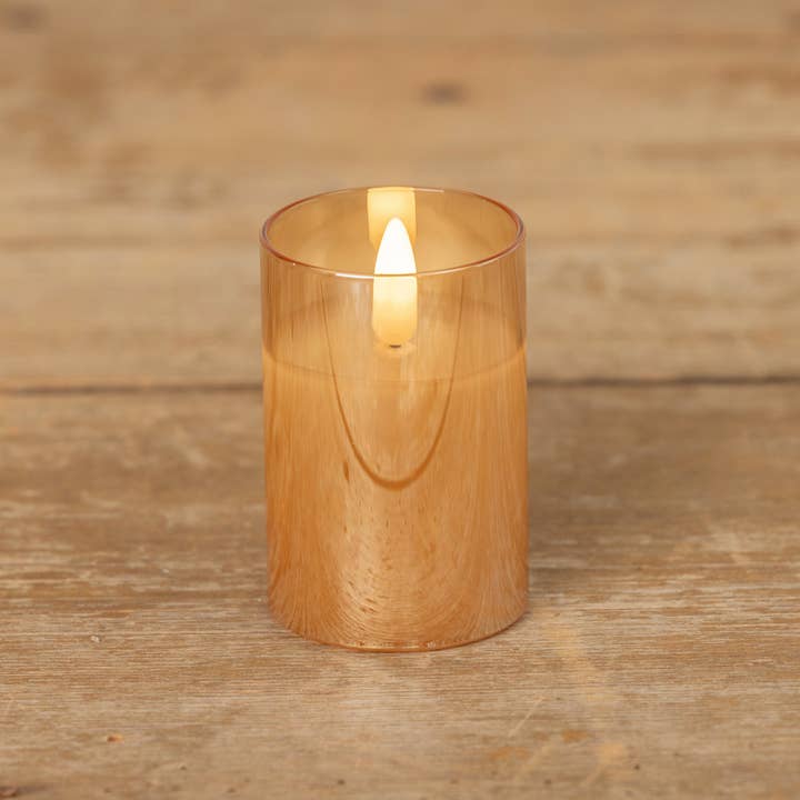 Ragon House - Wholesale Flameless Candle - 3" CHAMPAGNE GLASS 3D FLAME CANDLE1