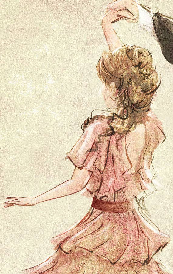 WindowShopGal – wholesale Art print – Yule Ball Poster - Pink Dress (for Harry Potter fans)1