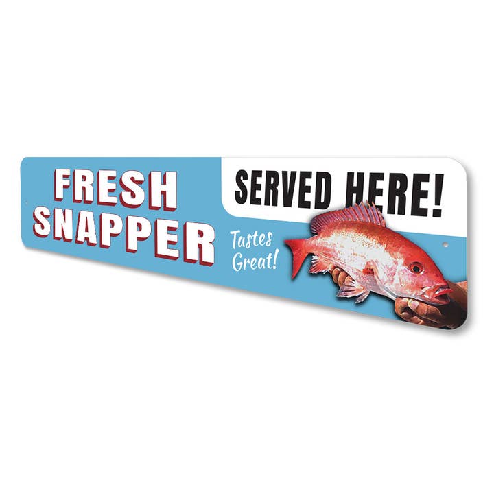 Lizton Sign Shop, Inc - Wholesale Sign - Fresh Red Snapper Sign3